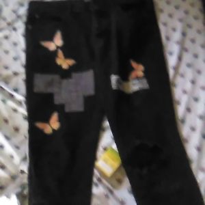 Boohoo butterfly pants